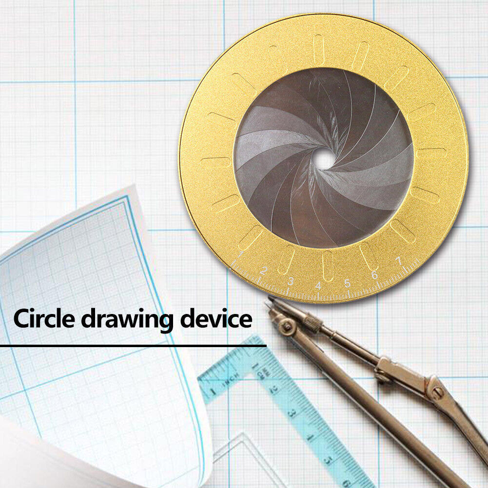 Adjustable Circle Drawing Ruler Tool Measuring Drawing Circular Compass