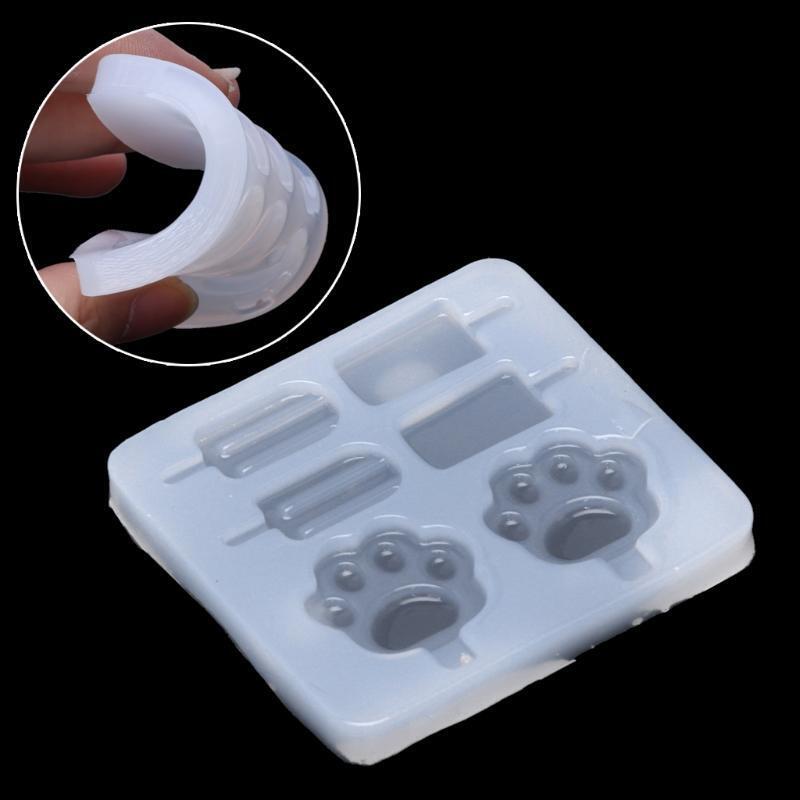 Popsicle Pendant Silicone Epoxy Casting Mold Jewelry Making Tool Fondant Mold