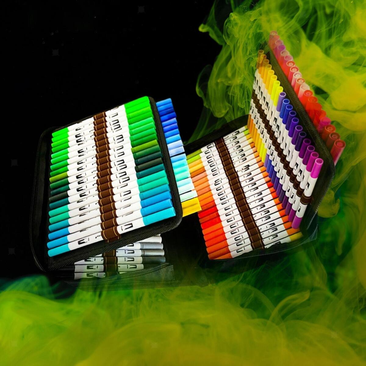 120 Colors Watercolor Pen Set Painting Art Marker Pen Paint Marker Pens