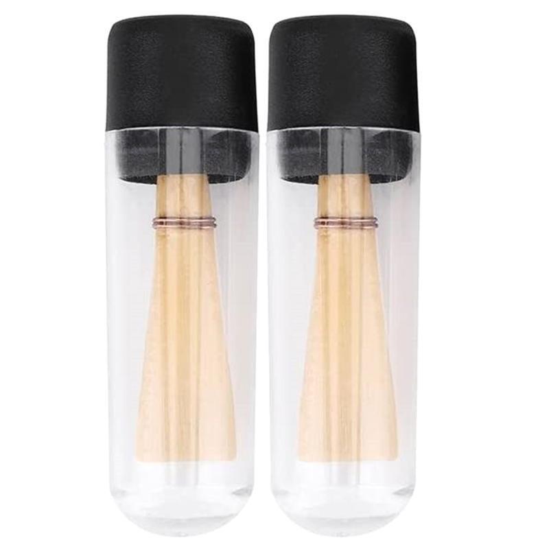 2Pcs Bassoon Reeds Medium Strength Reed with Storage Tube Instrument Accessories