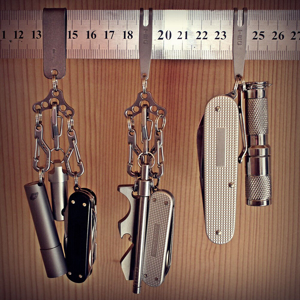 New Pocket Suspension Clip with Hat Buckle Set EDC Outdoor Quicklink Tool