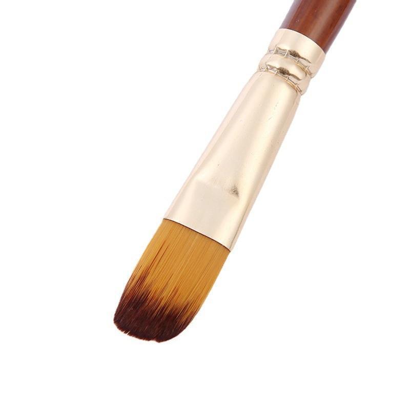 6 Pcs Nylon Hair Painting Brush Set Professional Painting Paintbrushes Kits