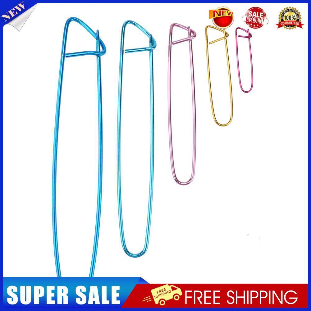 5pcs Aluminum Alloy Knit Holders Knitting Needles Markers Craft Hook