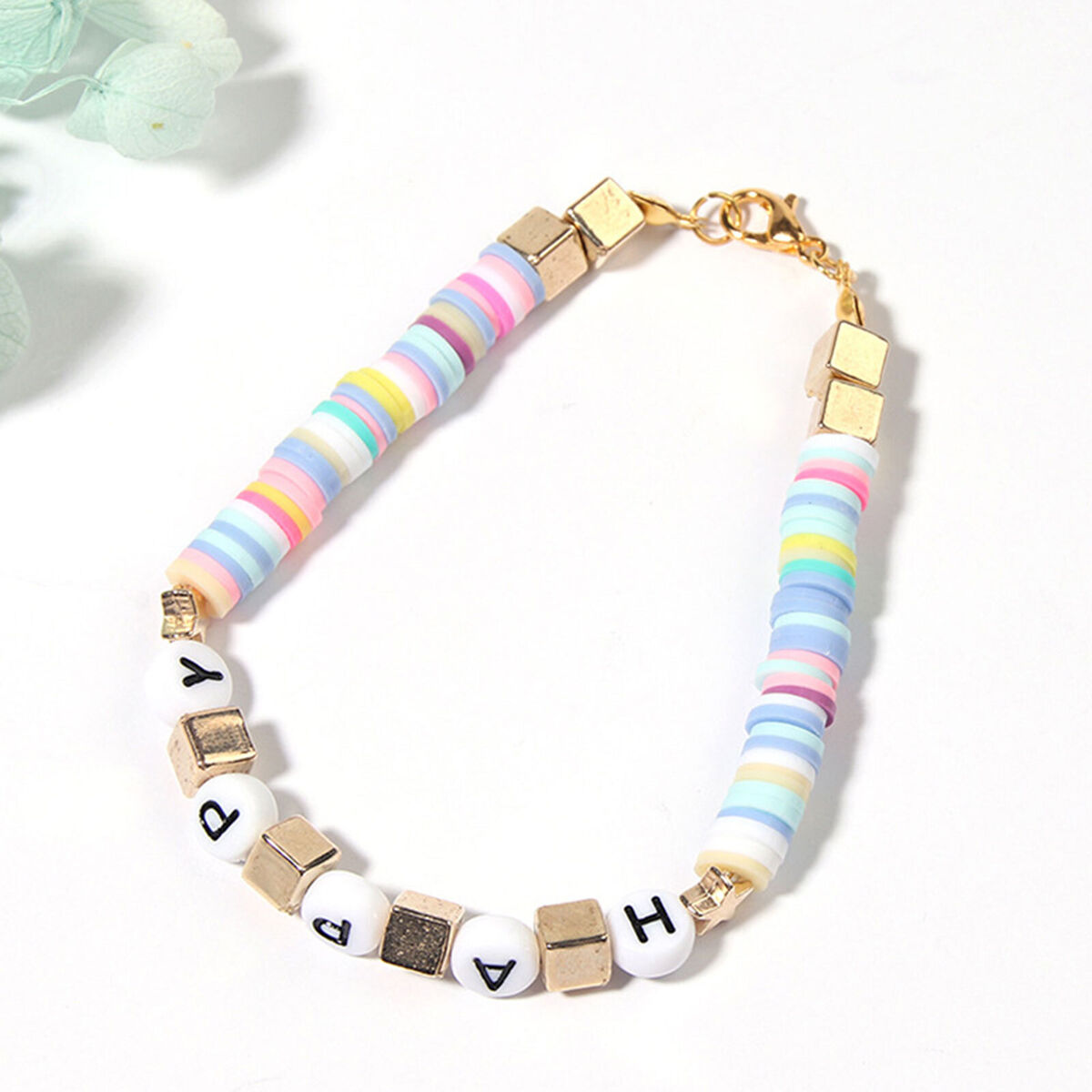 Bracelet Making Beads Kit Colorful Mixed Letter Loose Beads DIY Jewelry Set