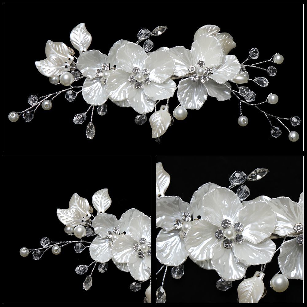 Floral Style Barrette Bridal Clips Flower Hair Pin Bridesmaid Tiara Hair Combs