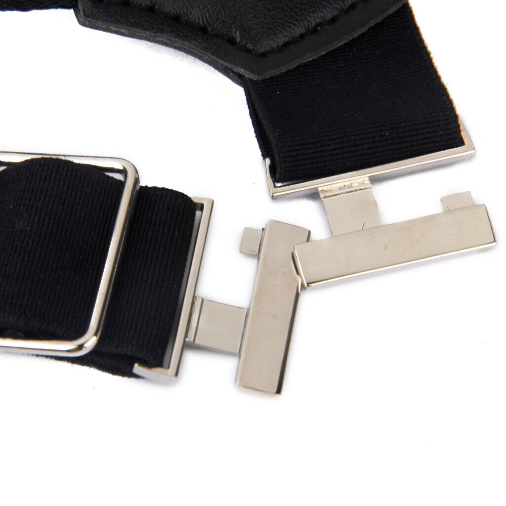 PAIR MEN SOCK SUSPENDERS GARTER ADJUSTABLE   ELASTIC  GRIP