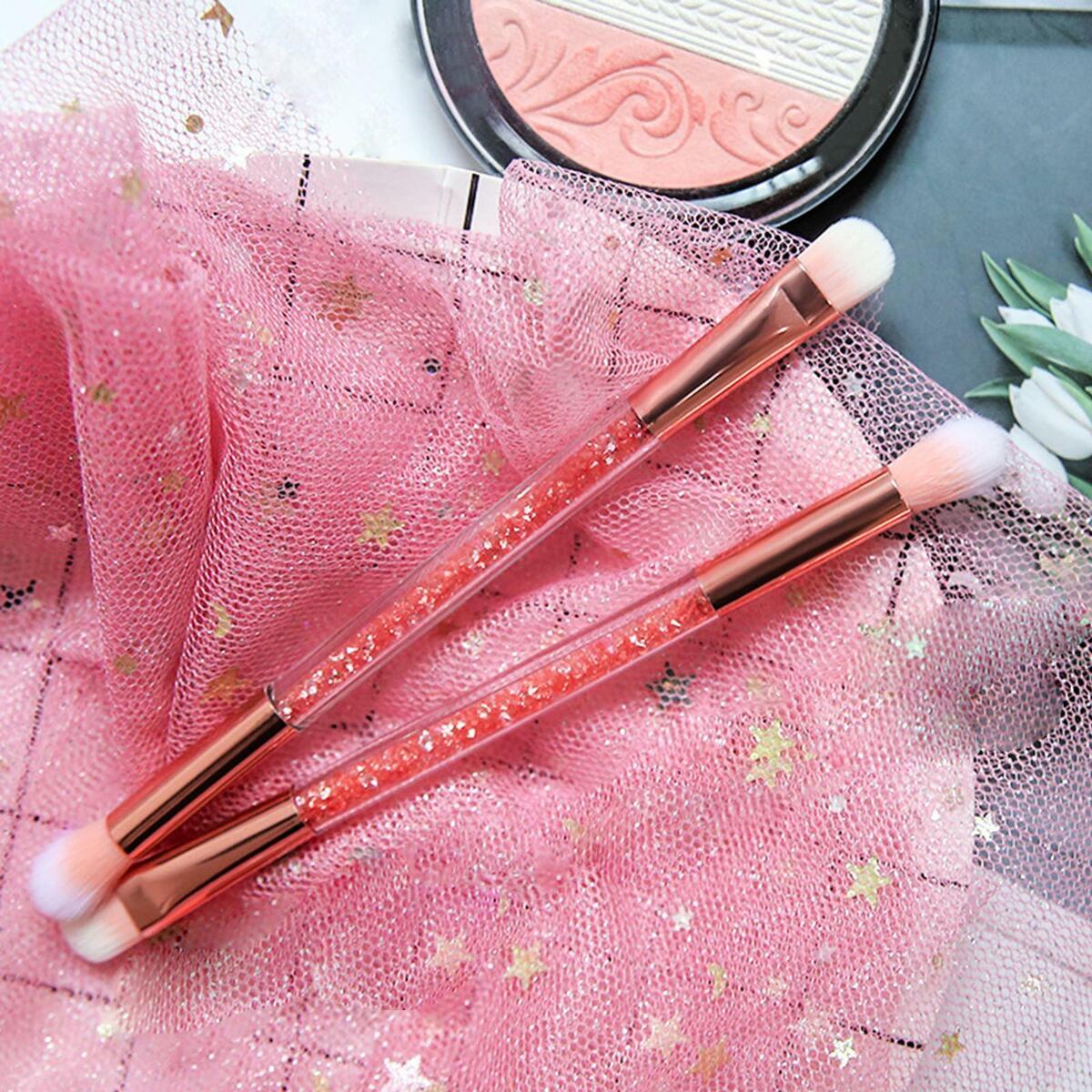 2x Eyeshadow Brushes Professional Shinny Soft  up Tool for Concealing
