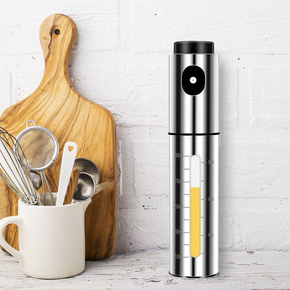 304 Stainless Steel Oil Spray Bottle Barbecue Seasoning Bottle With Scale