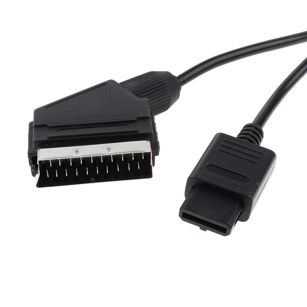 1.8m PVC RGB Scart Video AV Cable for N64 NGC  SNES