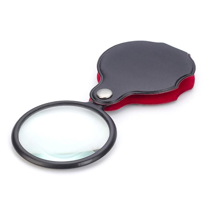 8X Jewelry Magnifier Folding Magnifying Glass Mini Pocket Hand Loupe Optical