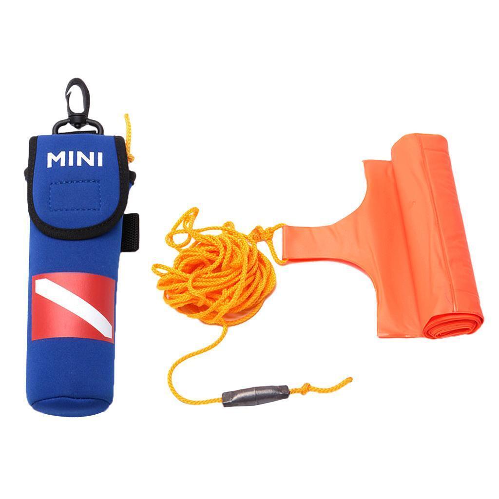 55'' Scuba Diving Surface Marker Buoy (SMB) with Storage Bag & Yellow Line