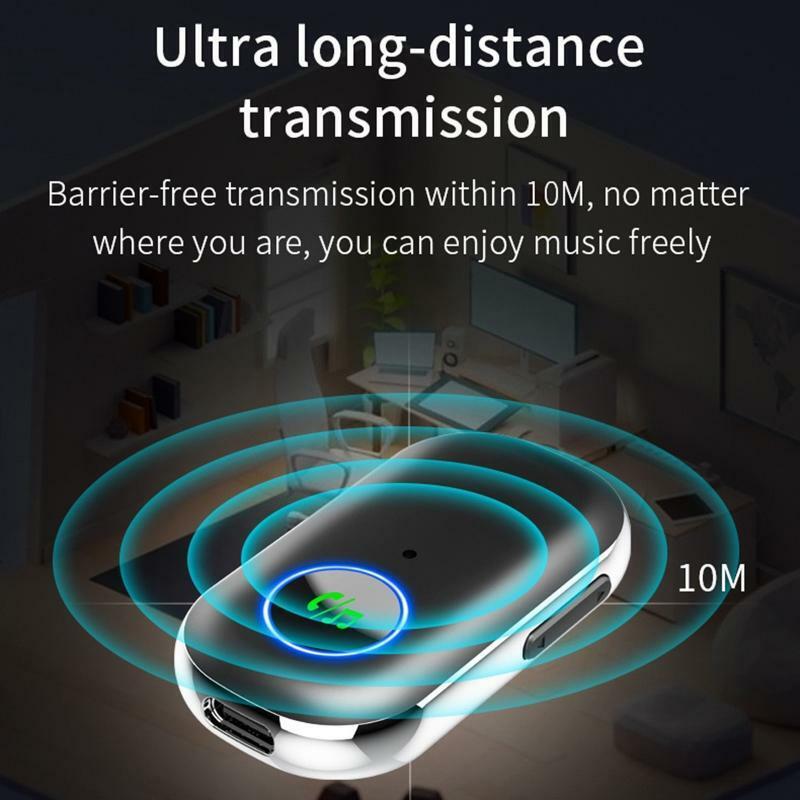 Bluetooth-compatible5.1 Wireless Receiver Car Mobile Phone 3.5 Aux Audio Adapter