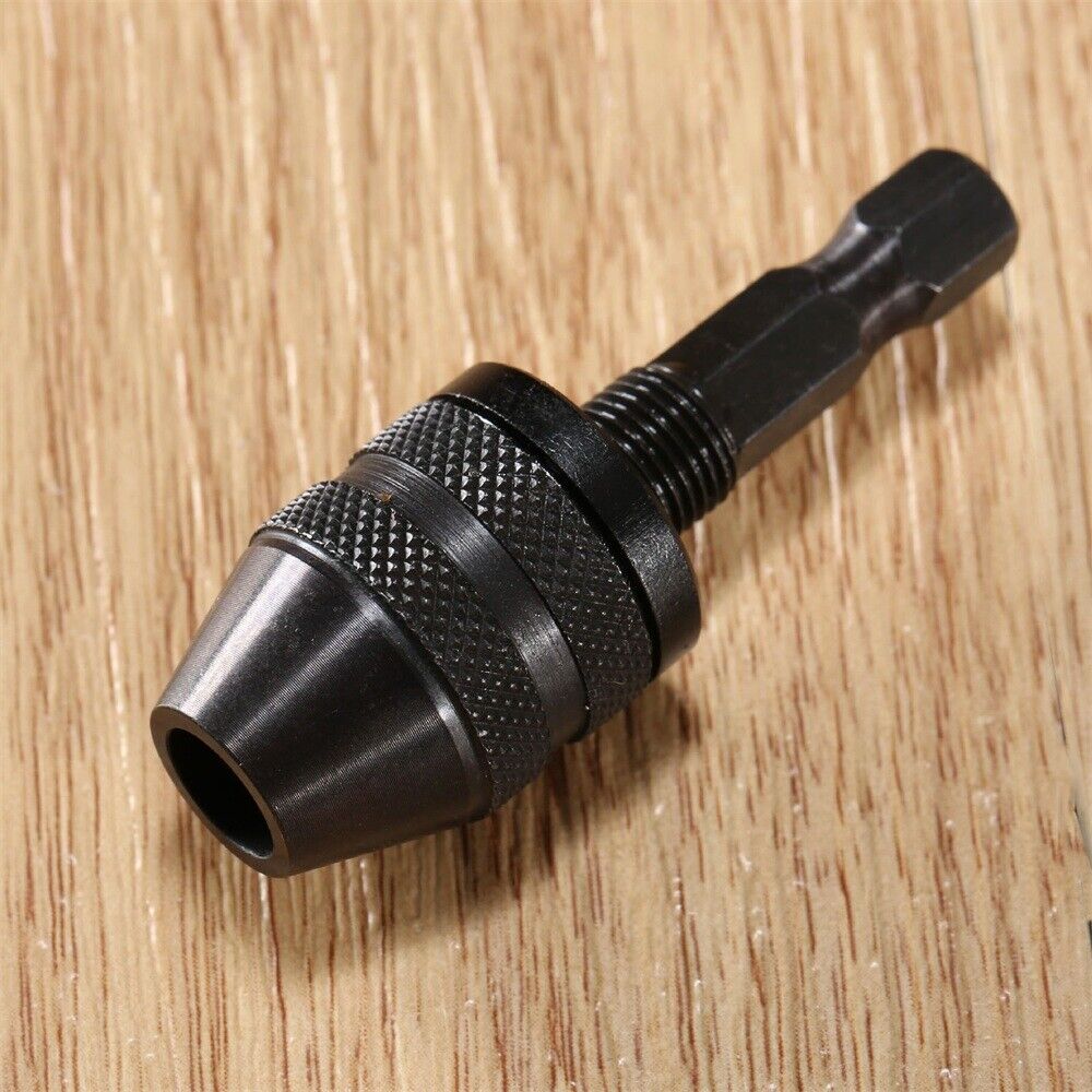 0.3-3.6mm Keyless Drill Bit Chuck Plug Impact Driver Adapter Converter Hex Shank