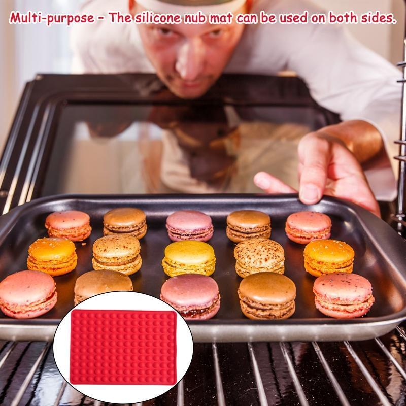 Hemispheres Shape Silicone Baking Mat for Making Dog Biscuits Easy to Use Clean