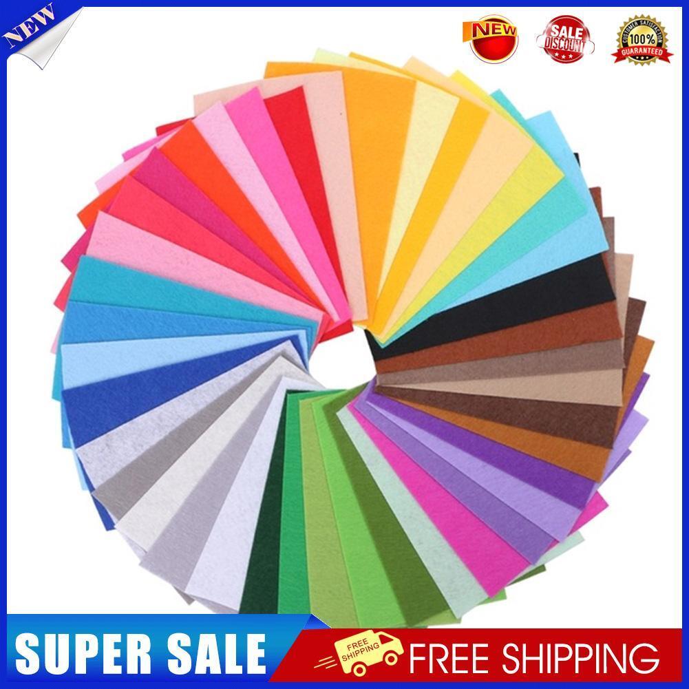 40pcs Colorful Non-Woven Cloth DIY Kid Sewing Crafts Felt Fabric Home Decor