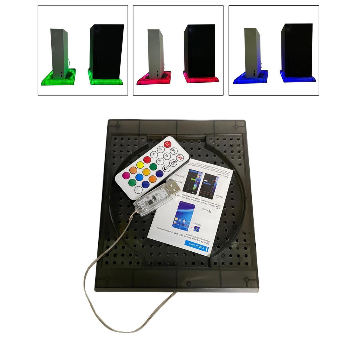 RGB Light Vertical Stand Xbox XS Console 12 Colors 300 Effects DIY Decoration,