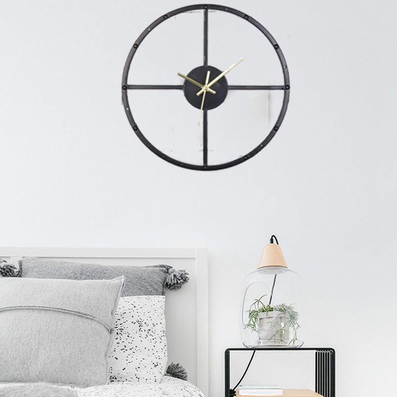 Creative Metal Wall Clock Nordic Style Hollow Silent Wall Clocks Home Decoration