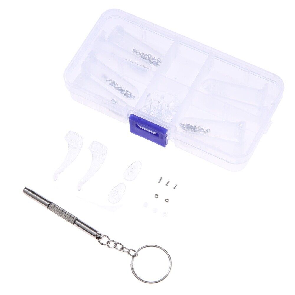 Stainless Steel Cross Screw Plastic Screw Cap Washer Nose Pad Assortment Kit