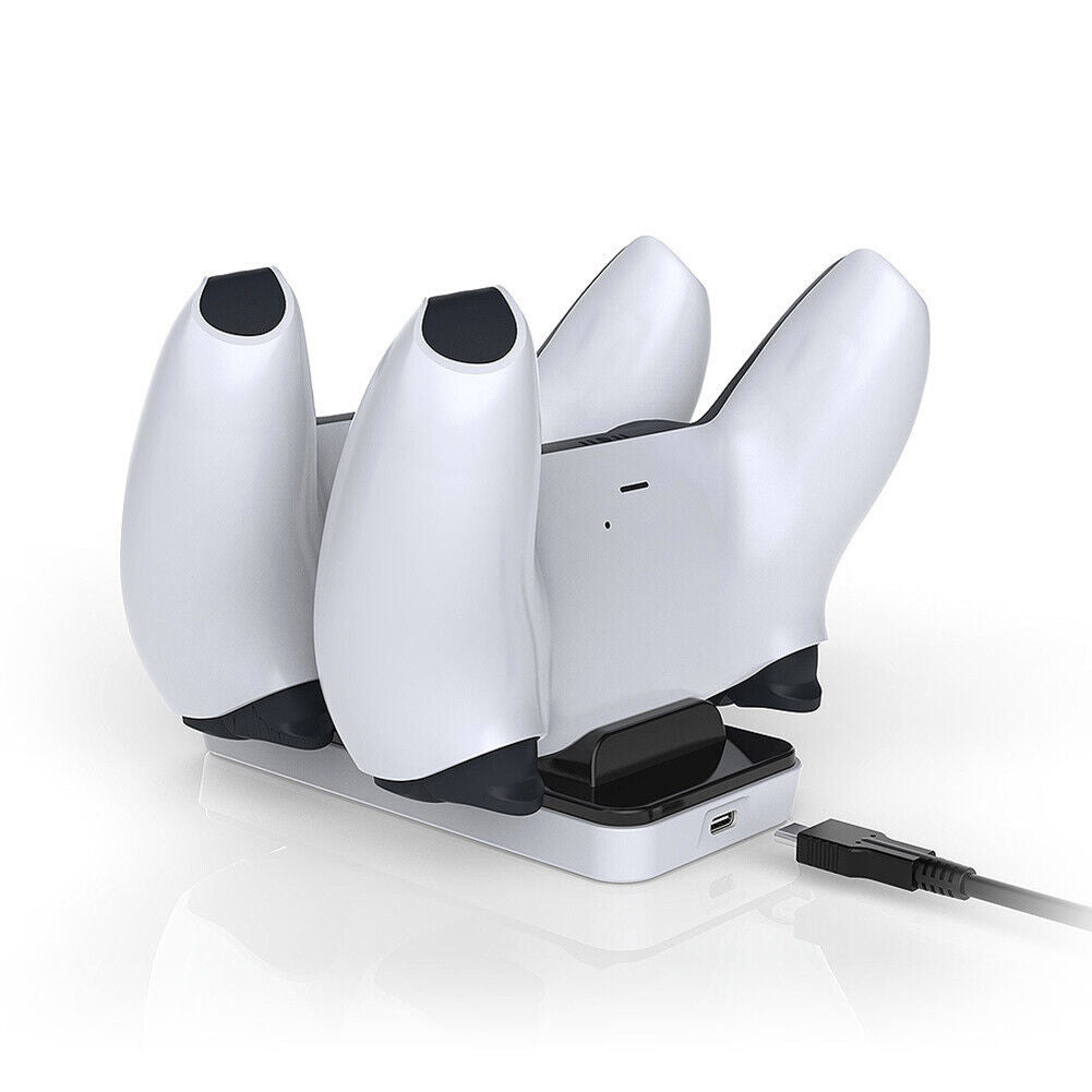 Dual USB C Charging Cradle for DualSense Controller Charger with USB Cable