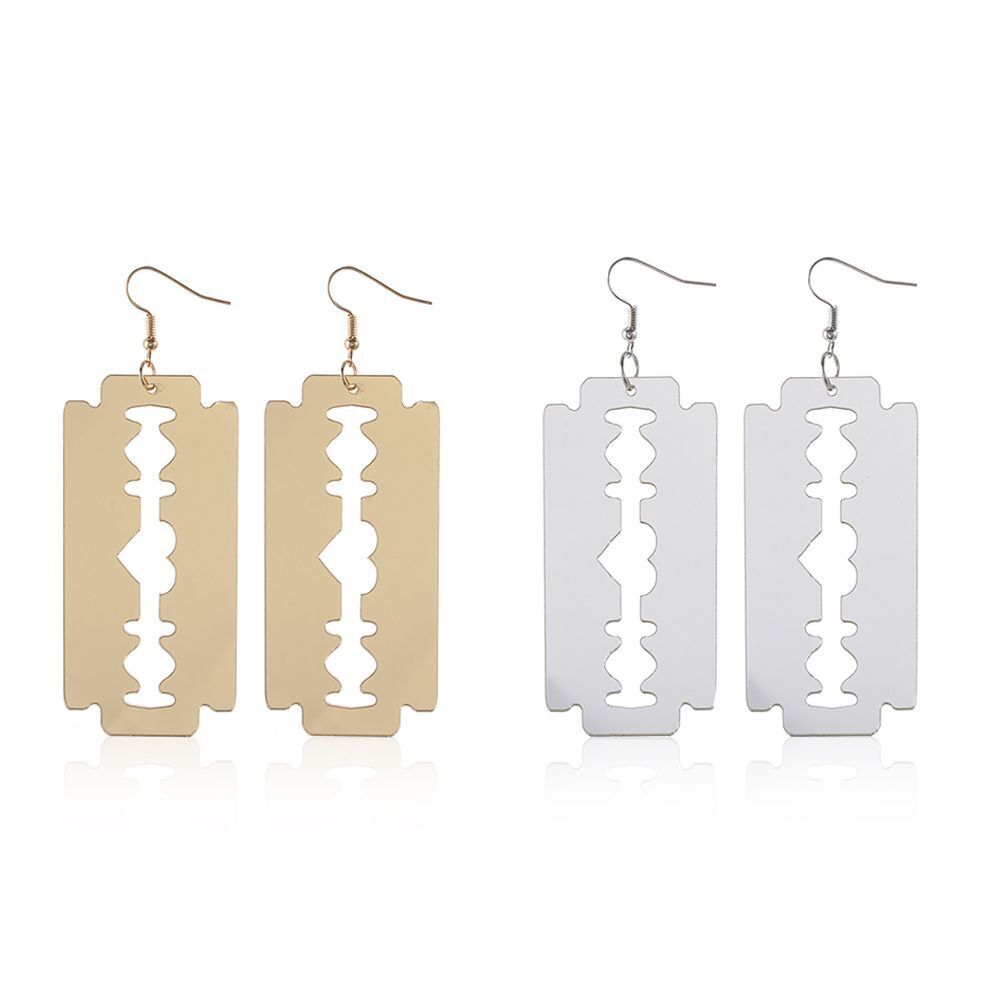 Dangle Gothic Stud Earrings Rock Blade Drop Earrings Ear Studs Acrylic Punk