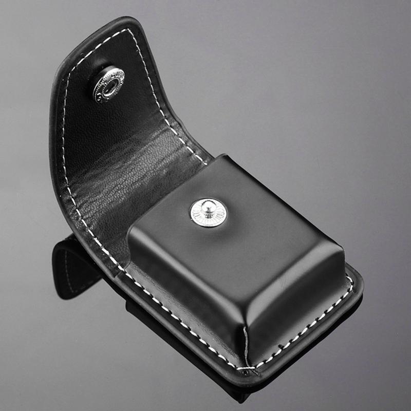 PU Leather Lighters Bag Windproof Oil Lighters Protective Cover Pouch Storage
