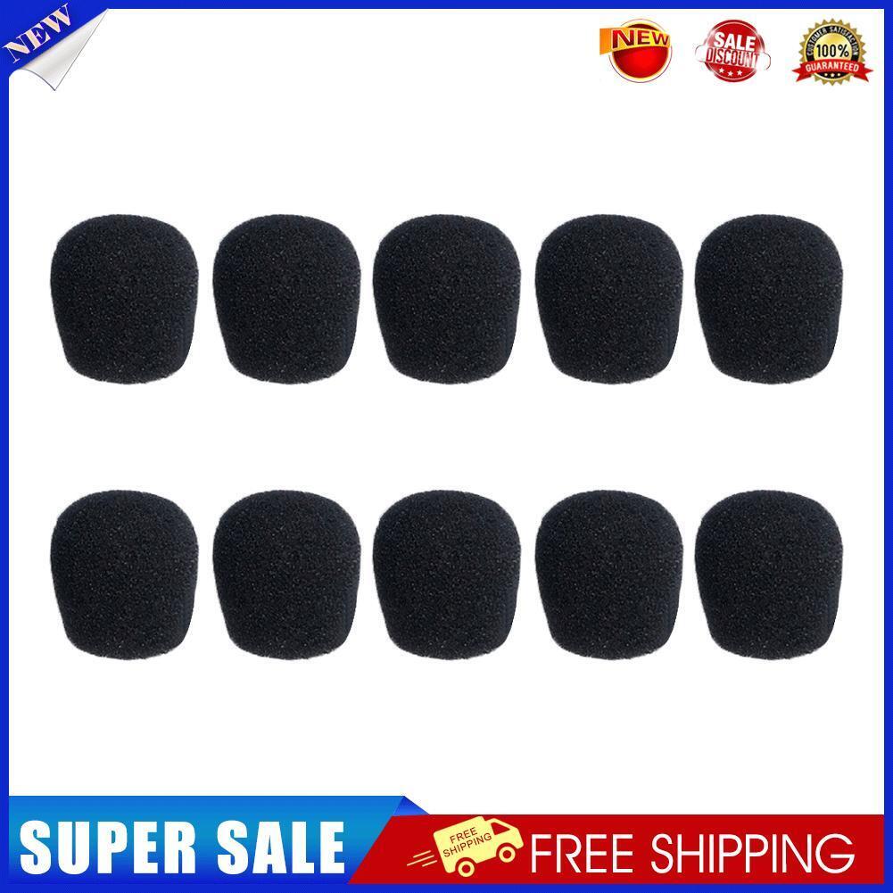 10pcs 25mm Soft Elastic Sponge Microphone Head Cover for Headset Sleeve Mic