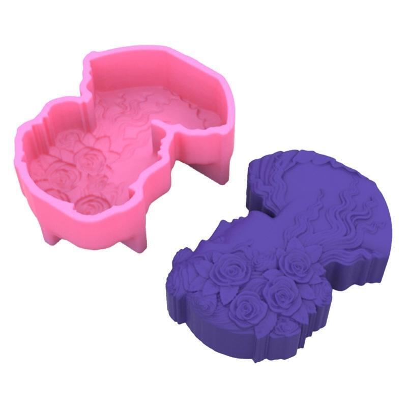 Dame Statue Aromatherapy Gypsum Candle Mold Sculpture Silicone Epoxy Mold