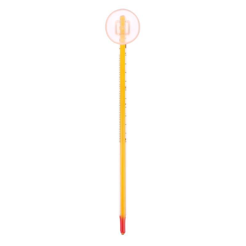 Aquarium Glass Thermometer With Sucker Fish Tank Reptile Box Accessory Supplies