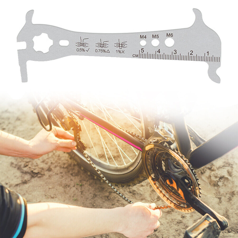 TOOPRE Bicycle Chain Checker Bike Chains Gauge Measuring Ruler (Unmarked)