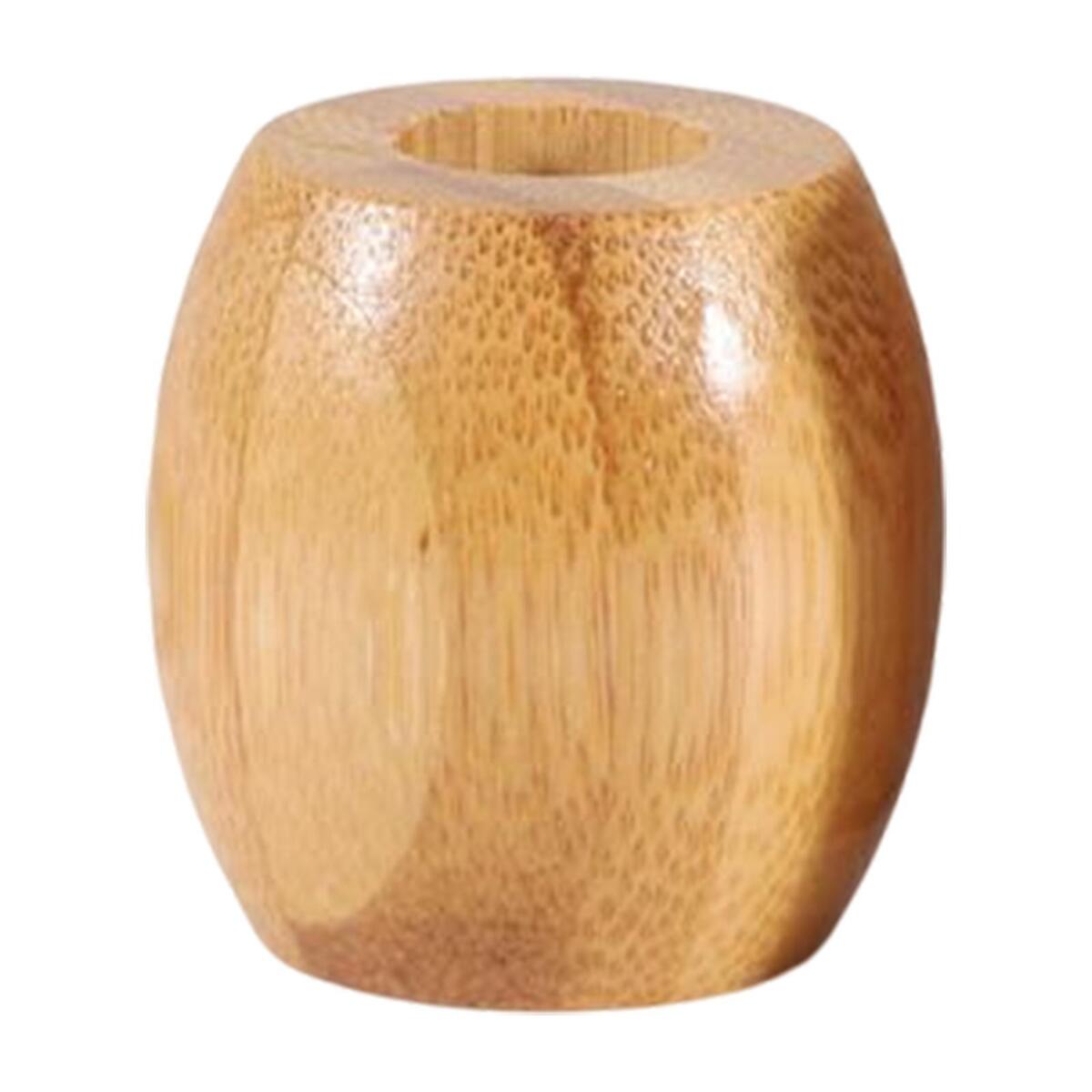 Multifunctional Bamboo Toothbrush Holder Wood Single Stands for Brushes