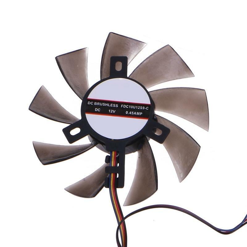 2PCS 85mm FDC10U12S9-C 4Pin Dual Cooler Fan Replace For Sapphire R9 270X 280X