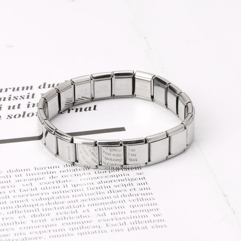 Stretch Chain Link Wristbands Bracelets Stainless Steel Elastic Bracelet Jewelry
