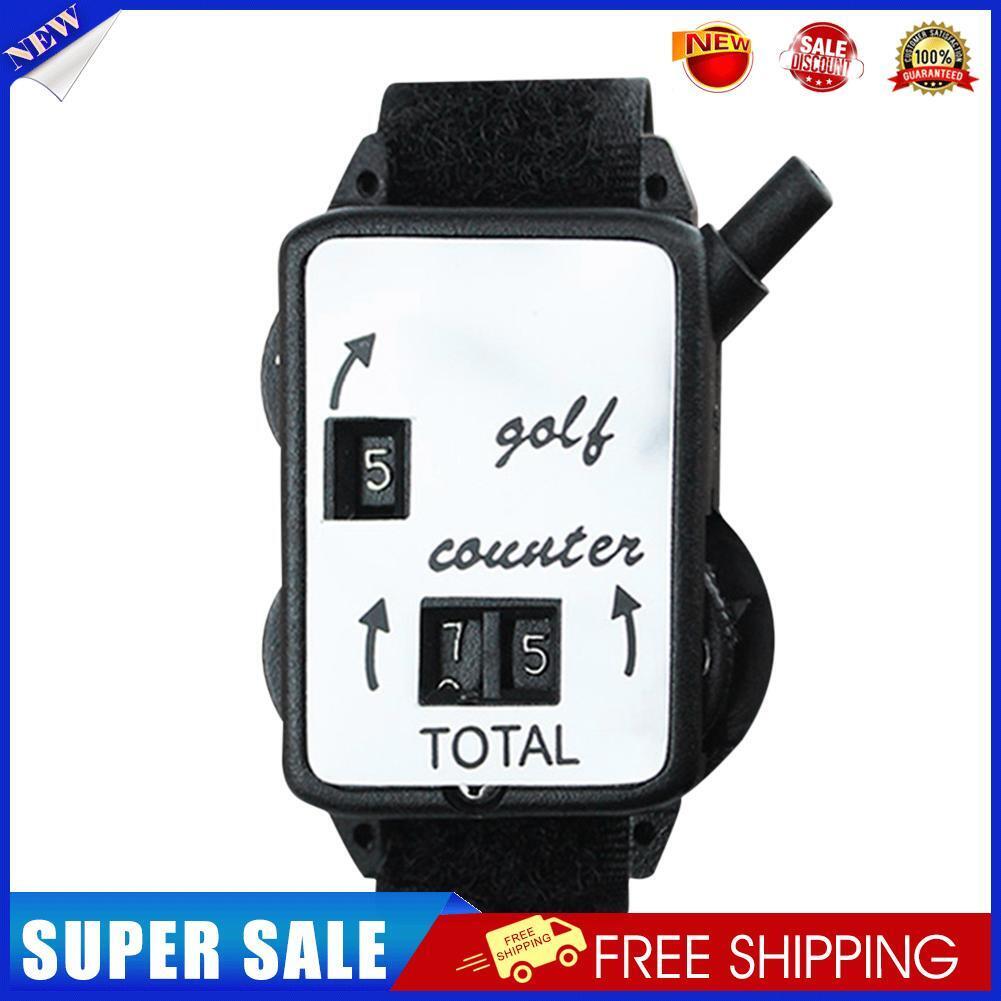 Manual Counting Outdoor Golf Club Stroke Score Counter with Wristband Band