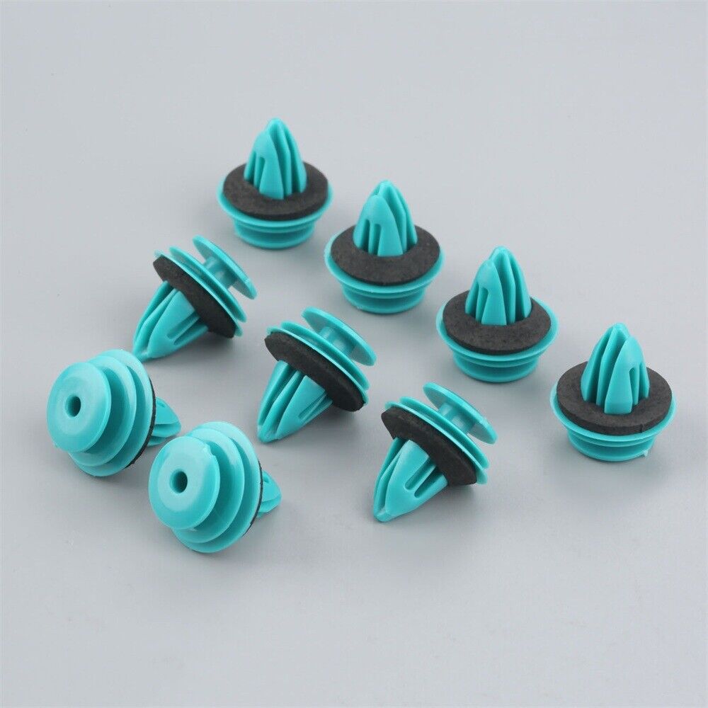 100 x Plastic Clips Rivets Fastener Panel For engine compartment trunk roof pad