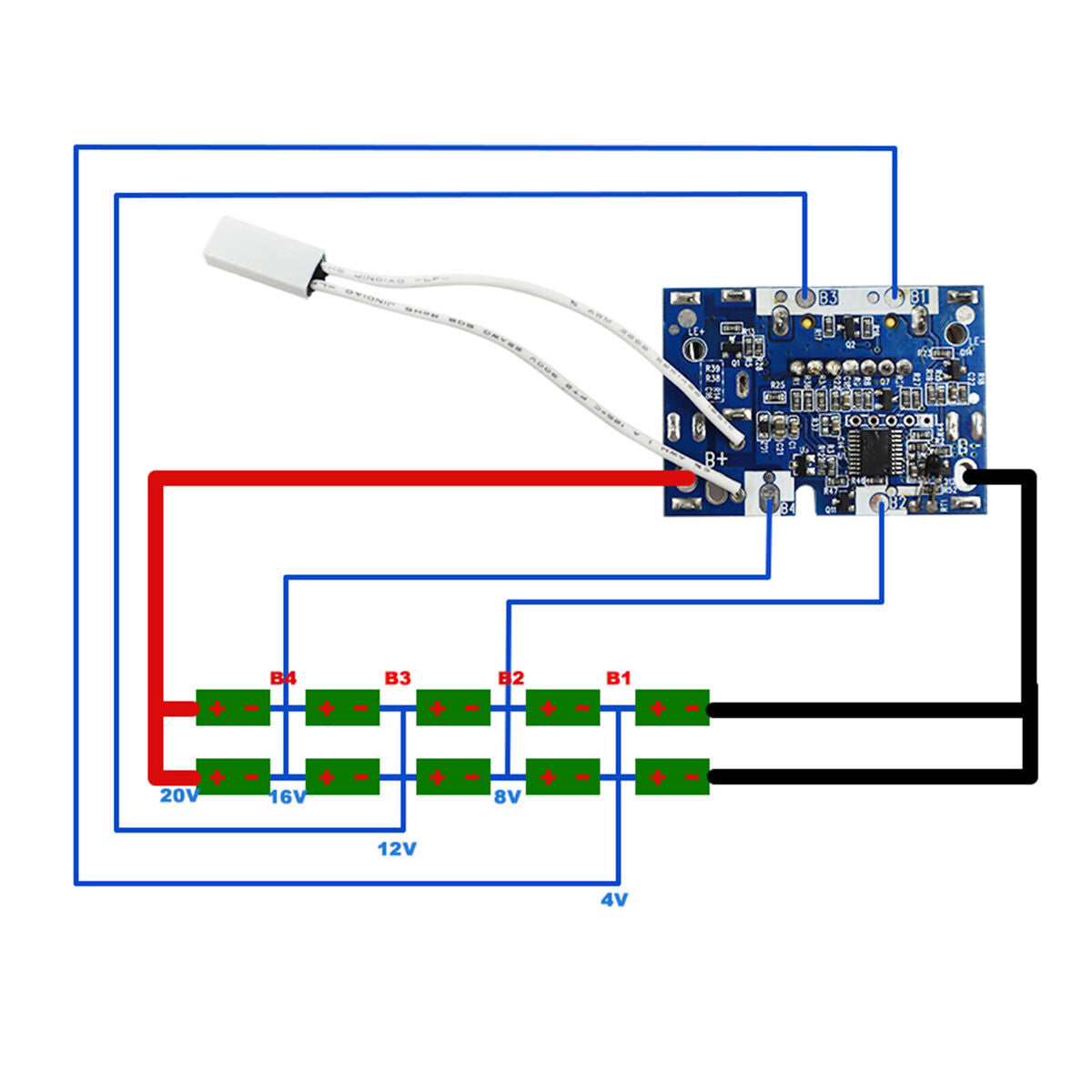 BL1830 Li-Ion Battery PCB Charging Protection Circuit Board for Makita 18V A2UK