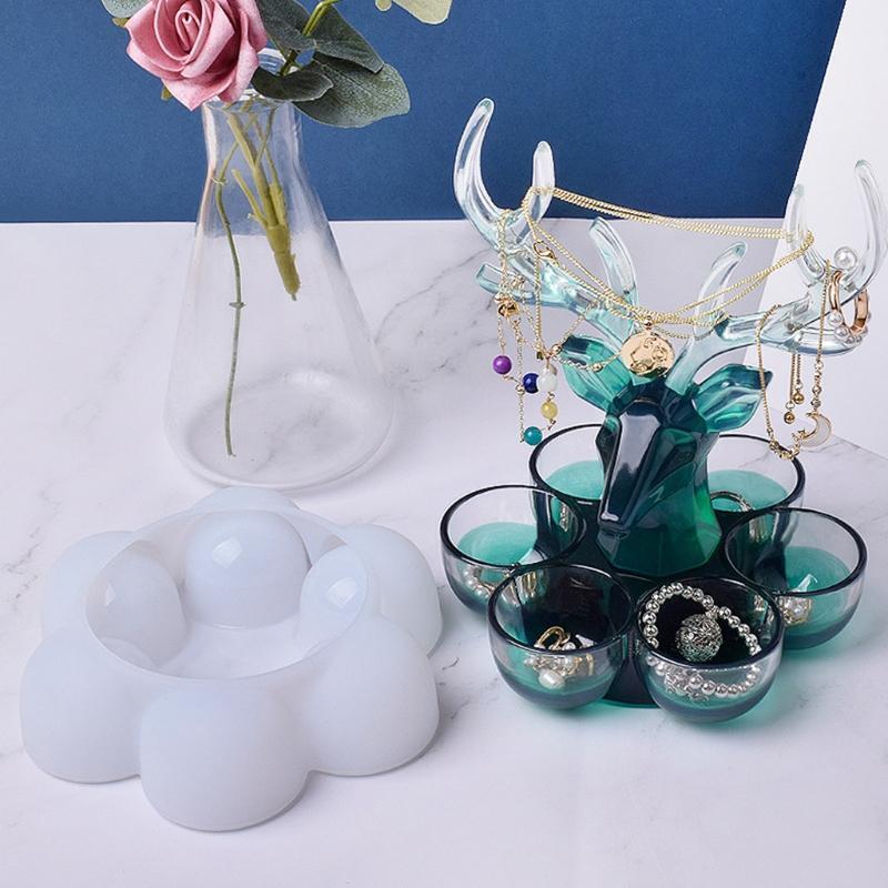 Handicrafts Ornaments UV Epoxy Mold DIY Crafts Jewelry Holder Case Silicone Mold