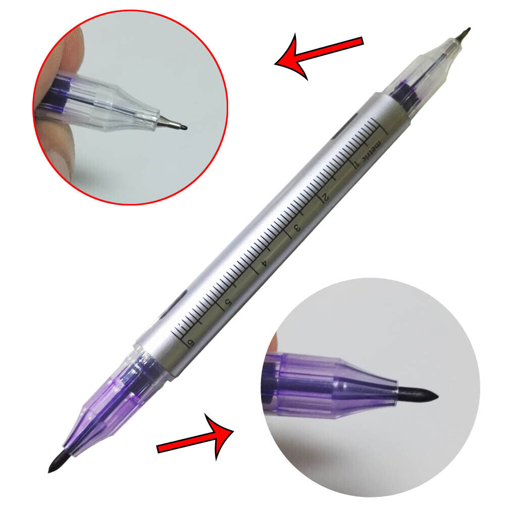 Skin Body Art Measuring Tattoo Eyebrow Marker Pen Microblading Measure Ruler