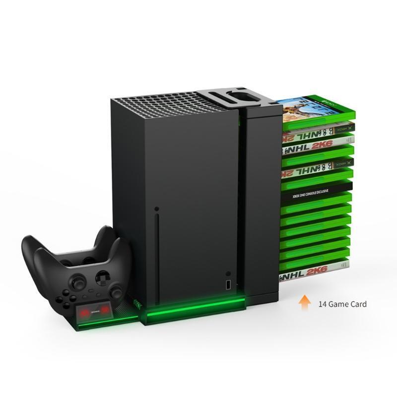 Charging Station with Game Rack Storage Organizer,Charger Stand for X Series X