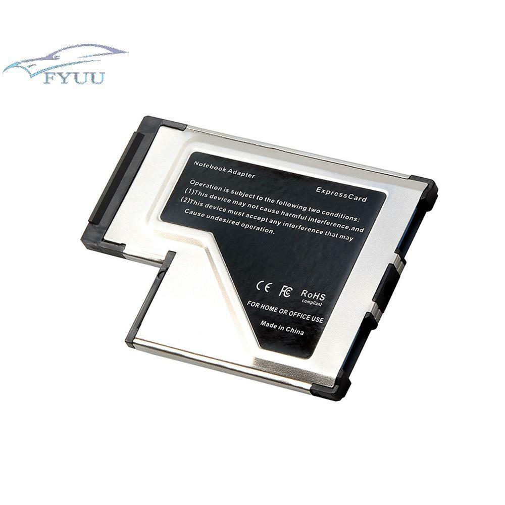 Express Card Expresscard 54mm to 2 Port USB 3.0 Adapter For Laptop NEC Chip New