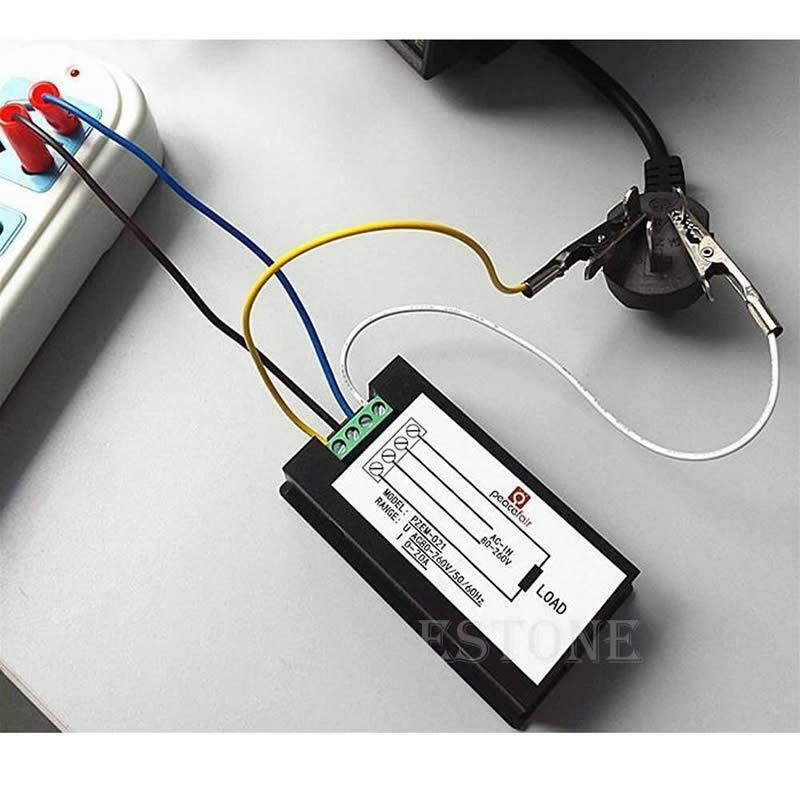 AC 20A 100V LCD Digital Volt Voltage Watt Current Power Meter Ammeter Voltmeter
