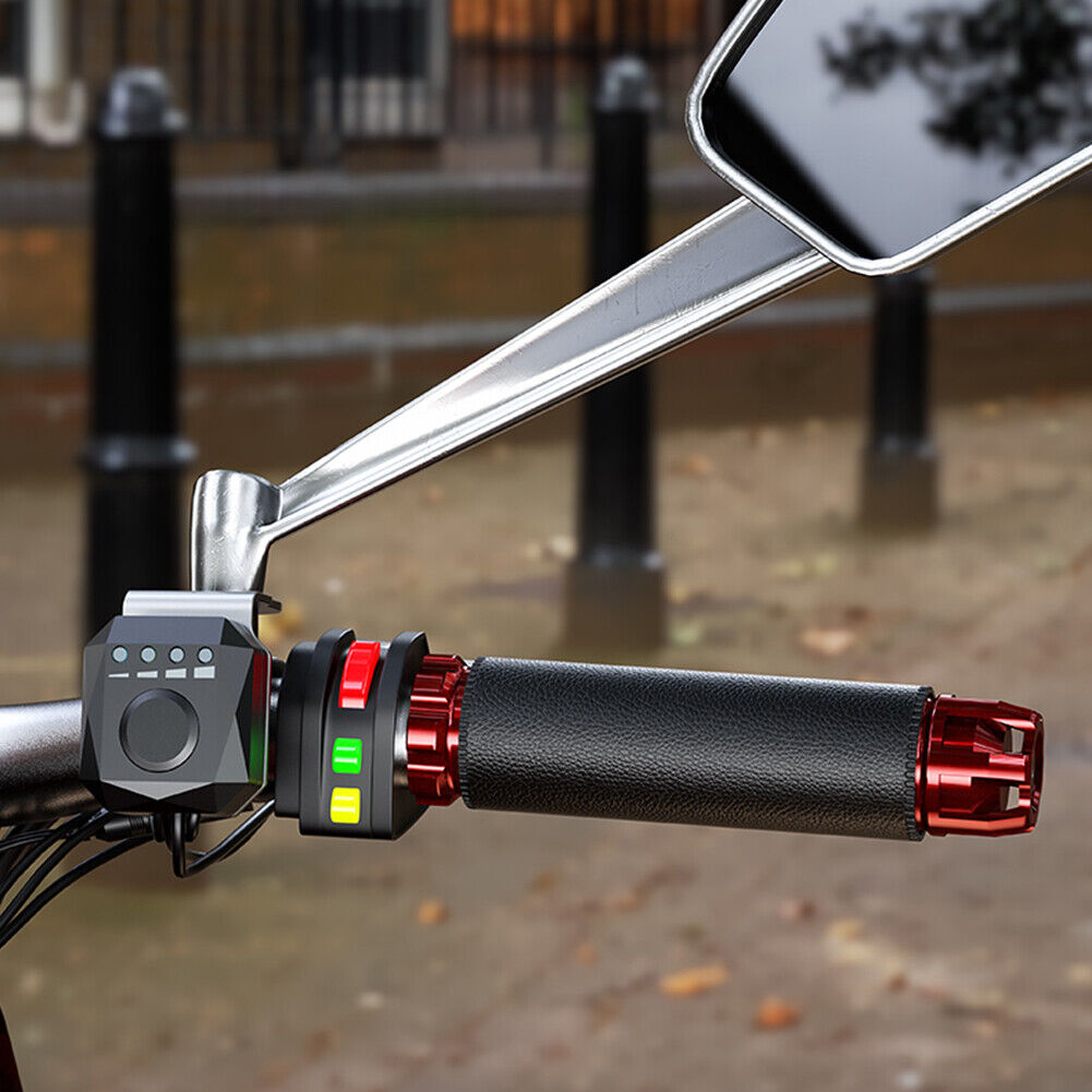 USB Handlebar Warmer Cover Waterproof Motorcycle Heated Pads Hand Grips Kit