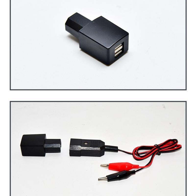 Universal 12V-80V E-bike Dual USB Port Charger for Phone Power Bank Earphone