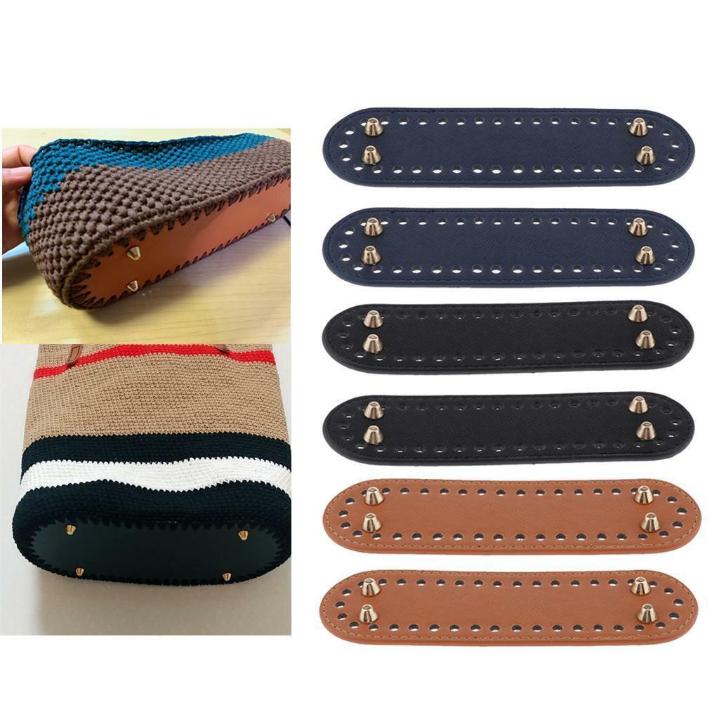 6x DIY Crochet -woven Bag Nail Bottom  Weaving Bags Insert