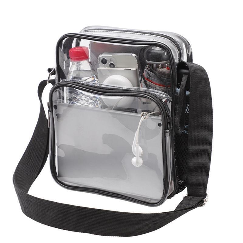 Women Transparent Clear Purse Girls Crossbody Shoulder Bags with Removable Strap