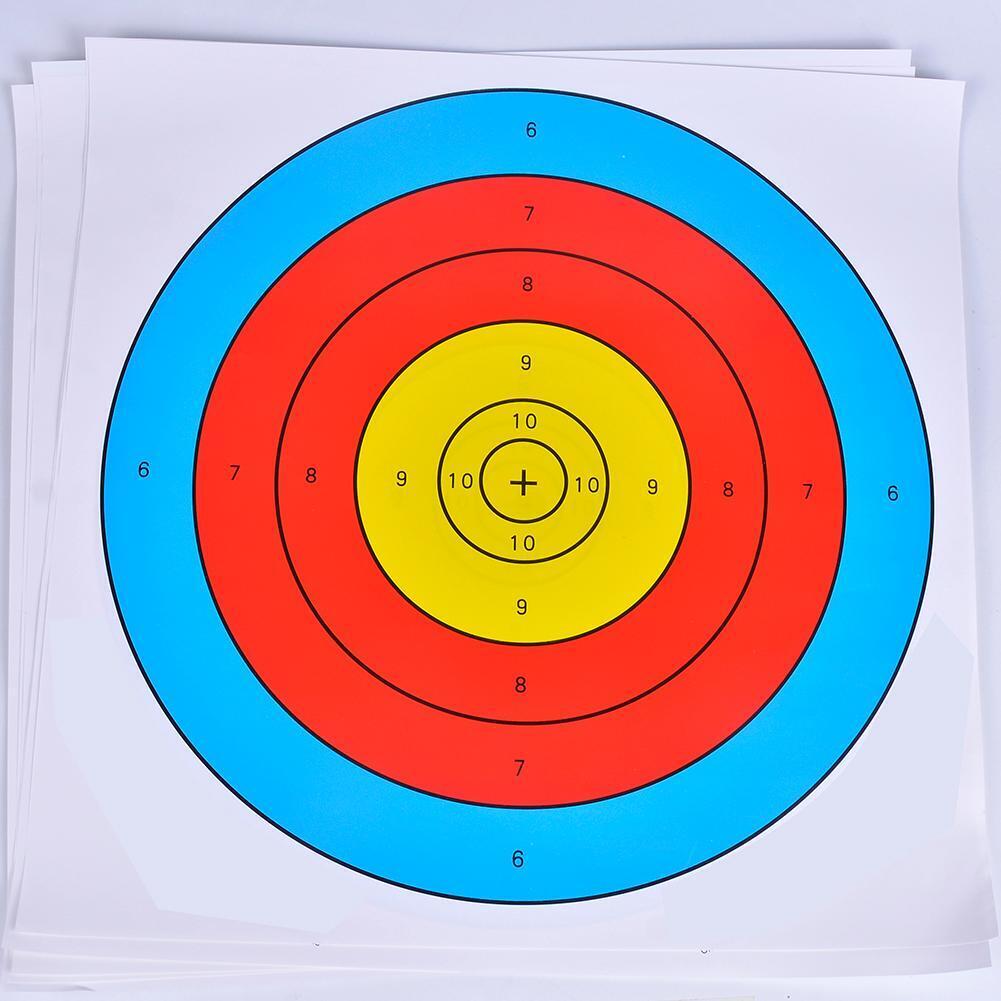 10pcs Archery Target Paper 400x400mm Equipment Darts Target Training Paper