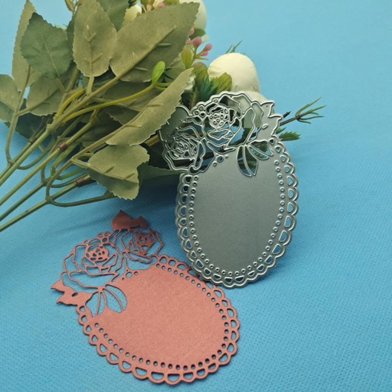 Makeup Mirror Metal Cutting Dies Stencil DIY Scrapbooking Album Paper Template
