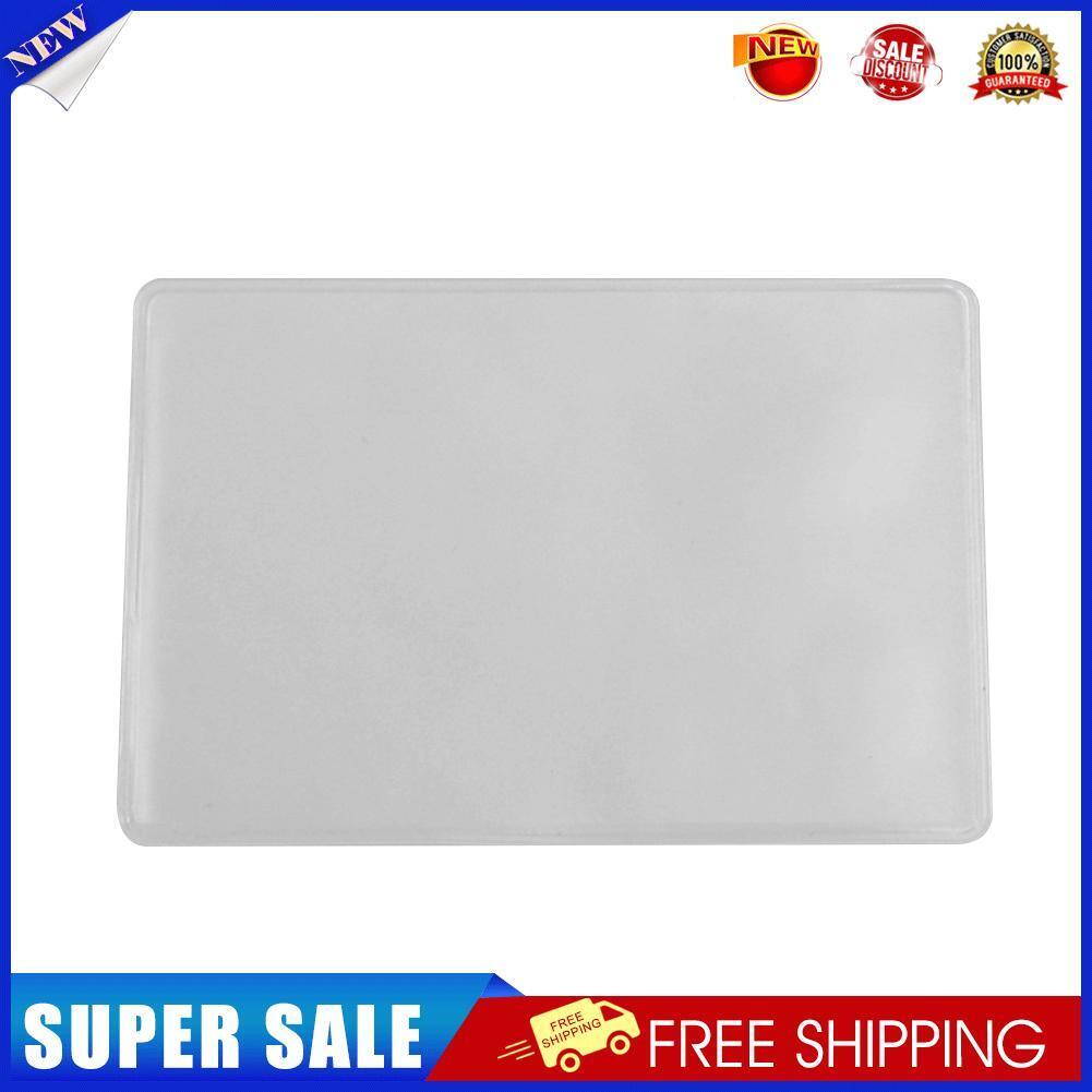 100pcs PVC Card Sleeve ID Badge Case Bank Credit Cards Protector Holder