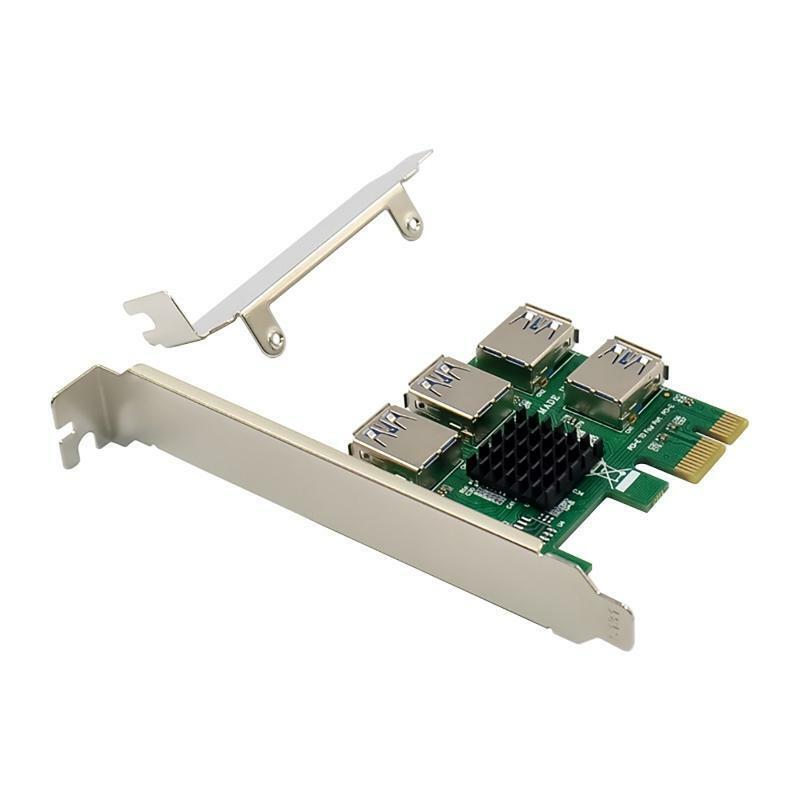 Usb 3.0 Pcie Expansion Card 1 PCI-E X1 Gen2 to 4 PCI-E X1 Gen2 4 USB3.0 Adapter