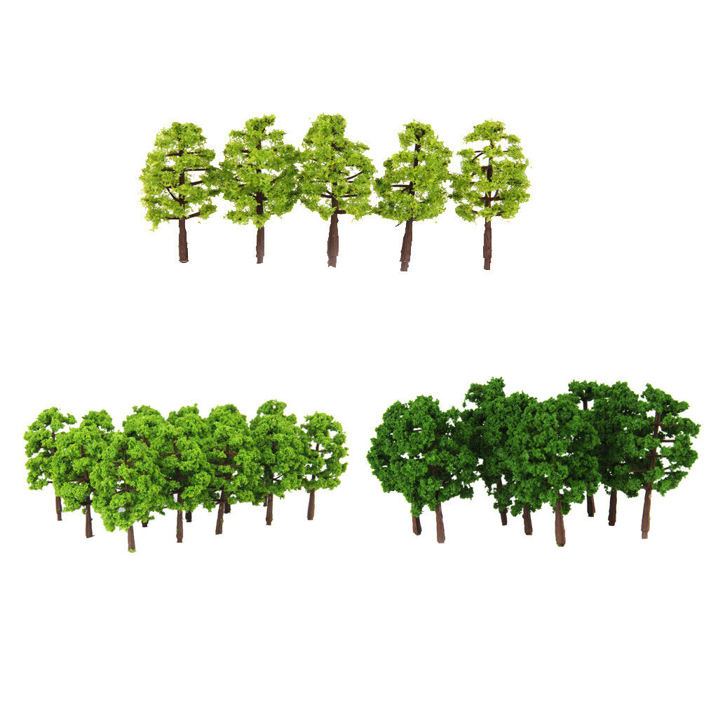 60Pcs 1:150   - Scenery Railway Forest Wargame 8cm/3.15"