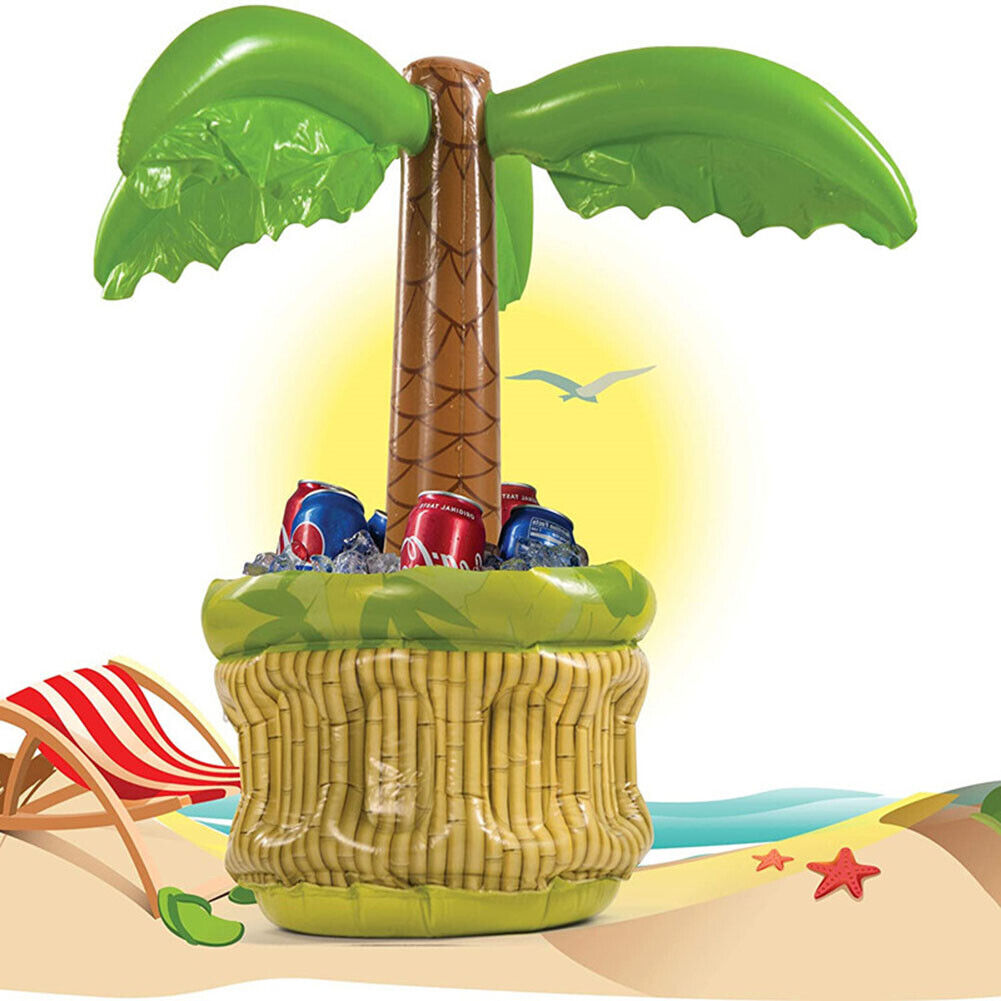 Beverage Cooler Storage Ice Pad Beach Party Inflatable Coconut Ice Bucket